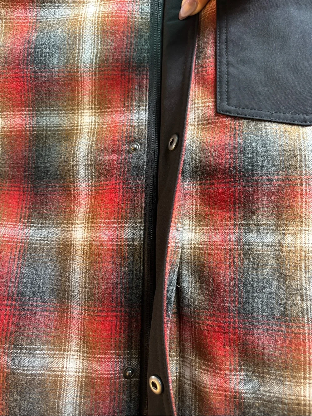 Pendleton Red Brown Plaid Performance Jacket